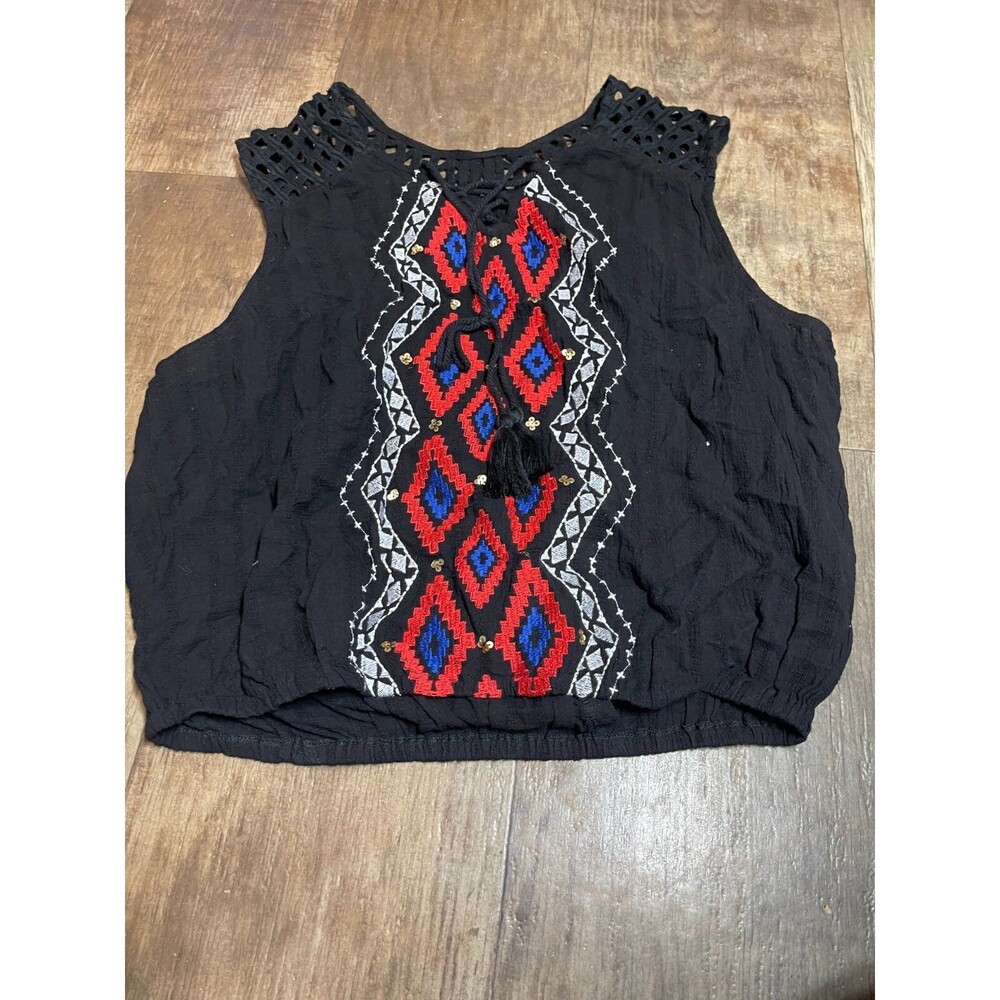Shop The Trends Top Womens Small Black Sleeveless